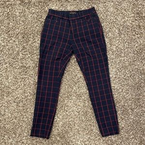 Banana Republic Sloan slim cropped windowpane check trousers 00P